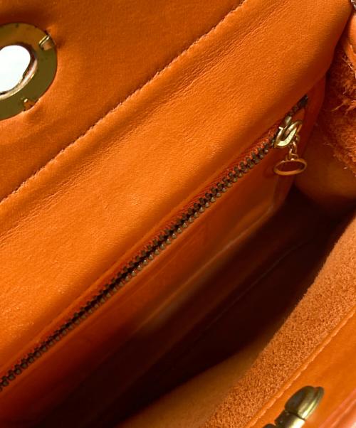 COACH（コーチ）COACH (コーチ) ターンロックワンショルダーバッグ オレンジの古着・服飾アイテム