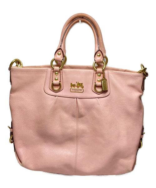 COACH（コーチ）COACH (コーチ) マディソン2WAYショルダーバッグ ピンクの古着・服飾アイテム