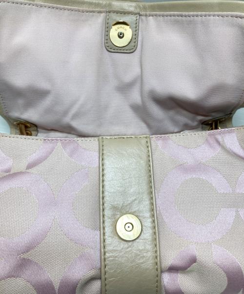 COACH（コーチ）COACH (コーチ) 肩かけショルダーバッグ ピンクの古着・服飾アイテム
