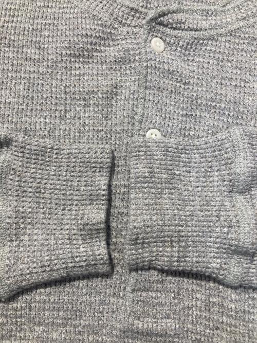 RRL（ダブルアールエル）RRL (ダブルアールエル) ワッフルヘンリーネックカットソー グレー サイズ:Lの古着・服飾アイテム