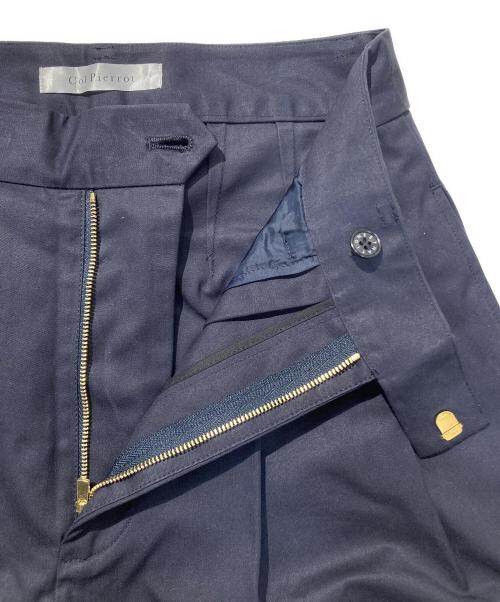 Col Pierrot（コルピエロ）Col Pierrot (コルピエロ) コットンタックパンツ ネイビー サイズ:Sの古着・服飾アイテム