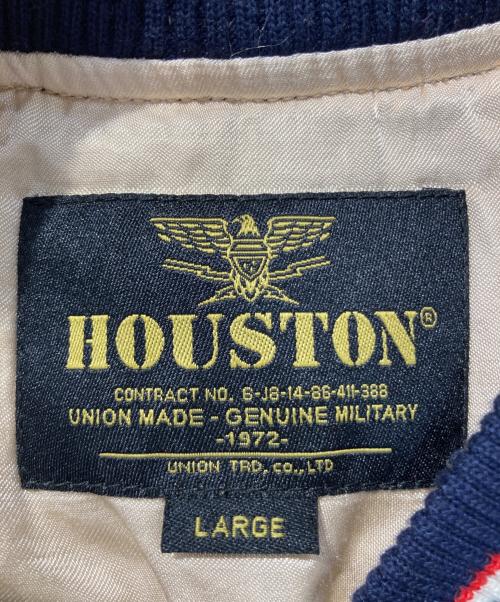 HOUSTON（ヒューストン）HOUSTON (ヒューストン) VELVETTEN SOUVENIR JACKET ブラック サイズ:Lの古着・服飾アイテム
