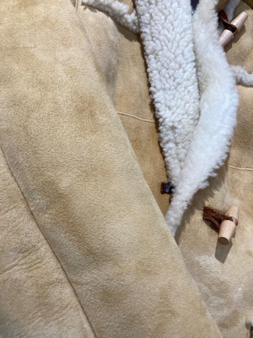 USED（ユーズド）USED (ユーズド) ムートンジダッフルコート ベージュ サイズ:Mの古着・服飾アイテム