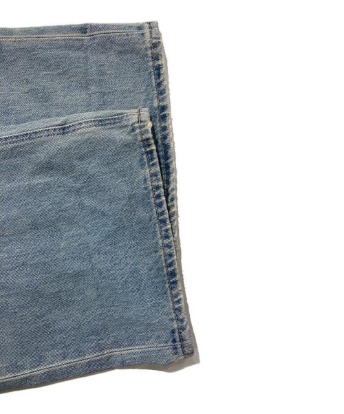 moussy（マウジー）moussy (マウジー) CROSS WAIST WIDE STRAIGHT インディゴ サイズ:SIZE 0の古着・服飾アイテム