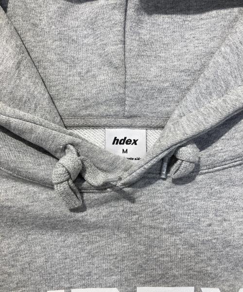 hdex（エイチデックス）hdex (エイチデックス) ロゴパーカー グレー サイズ:Mの古着・服飾アイテム