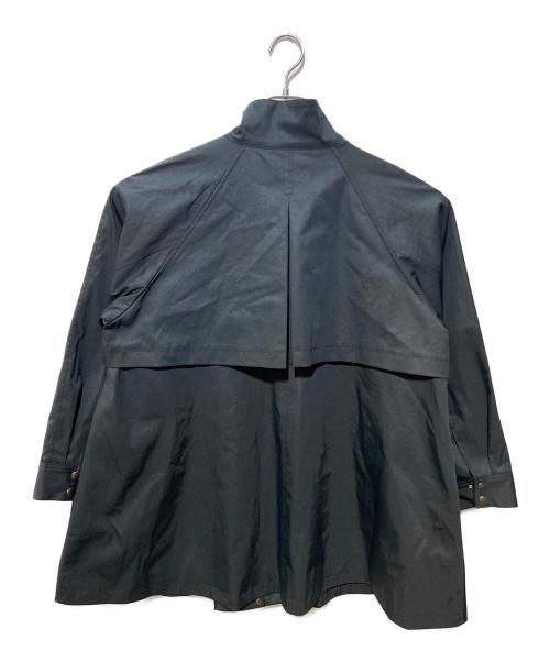 grove（グローブ）grove (グローブ) スタンドネックテントラインコート ブラック サイズ:Lの古着・服飾アイテム
