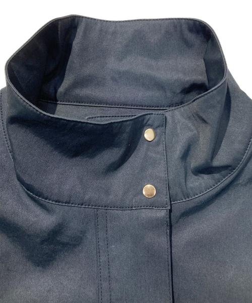 grove（グローブ）grove (グローブ) スタンドネックテントラインコート ブラック サイズ:Lの古着・服飾アイテム