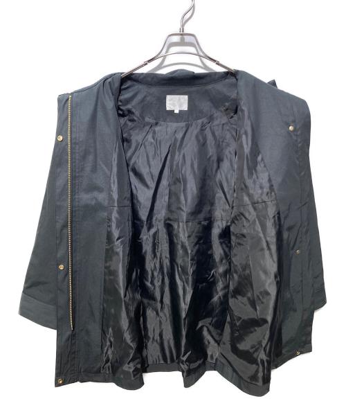 grove（グローブ）grove (グローブ) スタンドネックテントラインコート ブラック サイズ:Lの古着・服飾アイテム