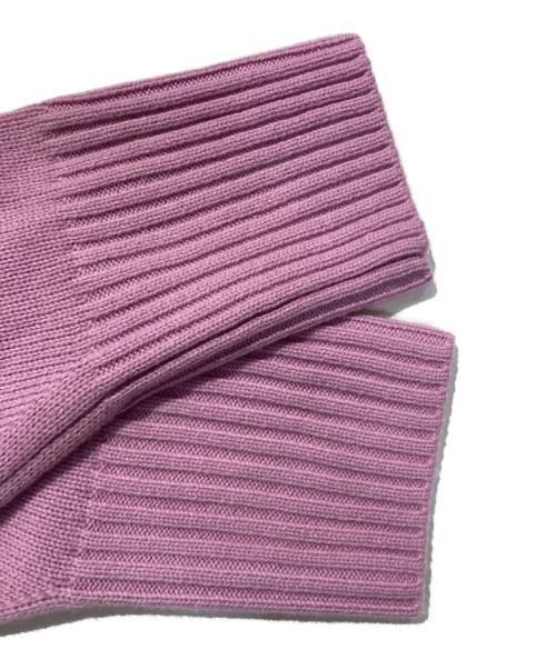 23区（ニジュウサンク）23区 (ニジュウサンク) ウールカシミヤブレンドバルキー タートルネック ニット ピンク サイズ:SIZE 38の古着・服飾アイテム