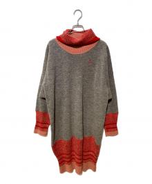 Vivienne Westwood RED LABEL（ヴィヴィアンウエストウッドレッドレーベル）の古着「タートルネックニットワンピース」｜ブラウン