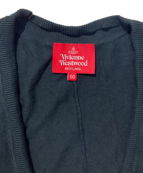 Vivienne Westwood RED LABEL（ヴィヴィアンウエストウッドレッドレーベル）Vivienne Westwood RED LABEL (ヴィヴィアンウエストウッドレッドレーベル) ドルマンカーディガン ブラック サイズ:	SIZE 0の古着・服飾アイテム