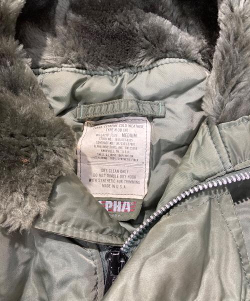 ALPHA INDUSTRIES（アルファインダストリーズ）alpha industries (アルファインダストリーズ) N-3Bフライトジャケット グリーン サイズ:Mの古着・服飾アイテム