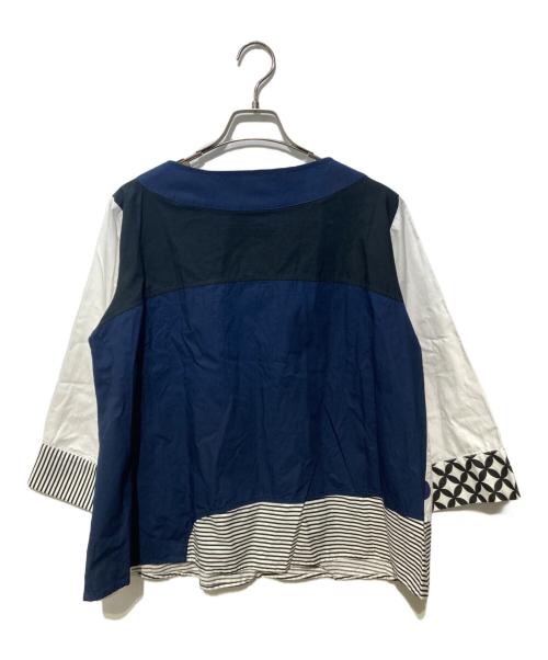 amicaga（アミーガ）amicaga (アミーガ) ブラウス ネイビー サイズ:SIZE 36の古着・服飾アイテム