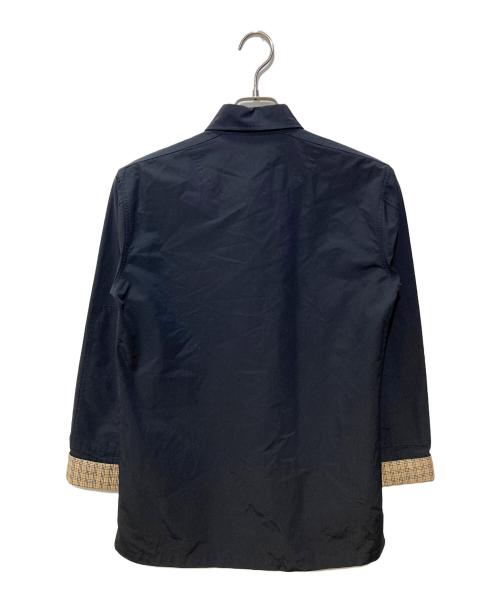 BURBERRY BLACK LABEL（バーバリーブラックレーベル）BURBERRY BLACK LABEL (バーバリーブラックレーベル) コットンナイロンシャツ ブラック サイズ:SIZE1の古着・服飾アイテム