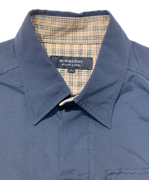 BURBERRY BLACK LABEL（バーバリーブラックレーベル）BURBERRY BLACK LABEL (バーバリーブラックレーベル) コットンナイロンシャツ ブラック サイズ:SIZE1の古着・服飾アイテム