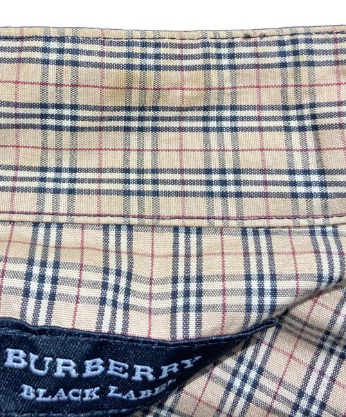 BURBERRY BLACK LABEL（バーバリーブラックレーベル）BURBERRY BLACK LABEL (バーバリーブラックレーベル) コットンナイロンシャツ ブラック サイズ:SIZE1の古着・服飾アイテム