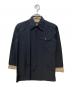 BURBERRY BLACK LABEL（バーバリーブラックレーベル）の古着「コットンナイロンシャツ」｜ブラック