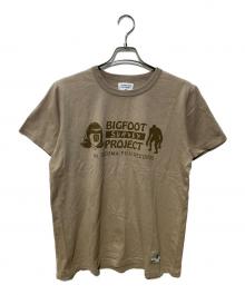 TACOMA FUJI RECORDS×NANGA（タコマ フジ レコード×ナンガ）の古着「BIGFOOT SURVEY PROJECT LOGO TEE」｜ベージュ
