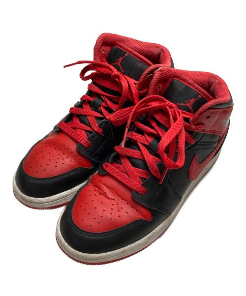 NIKE（ナイキ）NIKE (ナイキ) AIR JORDAN 1 MID レッド サイズ:23.5の古着・服飾アイテム