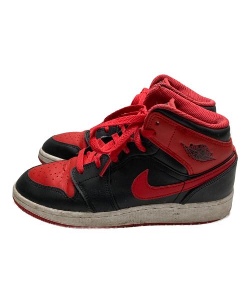 NIKE（ナイキ）NIKE (ナイキ) AIR JORDAN 1 MID レッド サイズ:23.5の古着・服飾アイテム