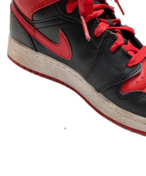 NIKE（ナイキ）NIKE (ナイキ) AIR JORDAN 1 MID レッド サイズ:23.5の古着・服飾アイテム