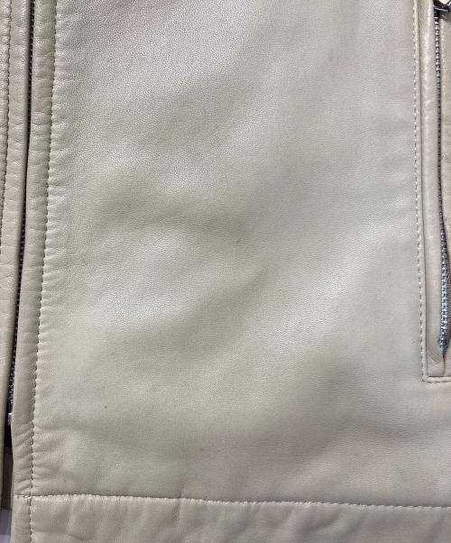 BURBERRY BLACK LABEL（バーバリーブラックレーベル）BURBERRY BLACK LABEL (バーバリーブラックレーベル) シングルライダースジャケット ベージュ サイズ:Mの古着・服飾アイテム