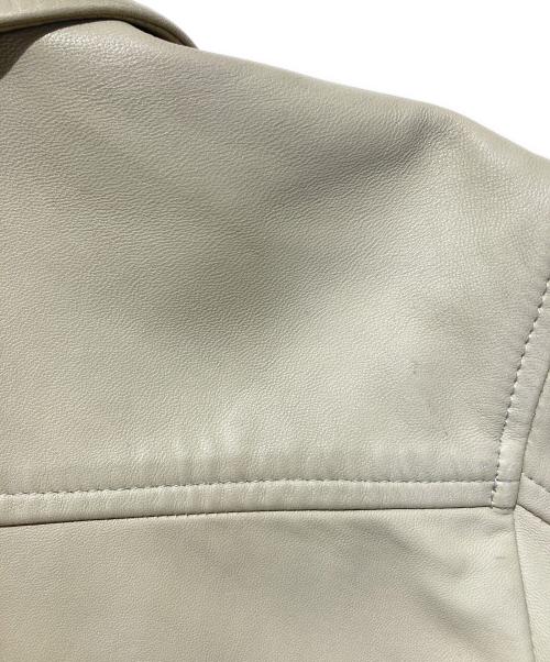 BURBERRY BLACK LABEL（バーバリーブラックレーベル）BURBERRY BLACK LABEL (バーバリーブラックレーベル) シングルライダースジャケット ベージュ サイズ:Mの古着・服飾アイテム