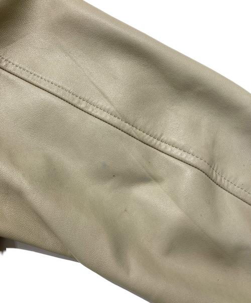 BURBERRY BLACK LABEL（バーバリーブラックレーベル）BURBERRY BLACK LABEL (バーバリーブラックレーベル) シングルライダースジャケット ベージュ サイズ:Mの古着・服飾アイテム
