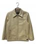 BURBERRY BLACK LABEL（バーバリーブラックレーベル）の古着「シングルライダースジャケット」｜ベージュ