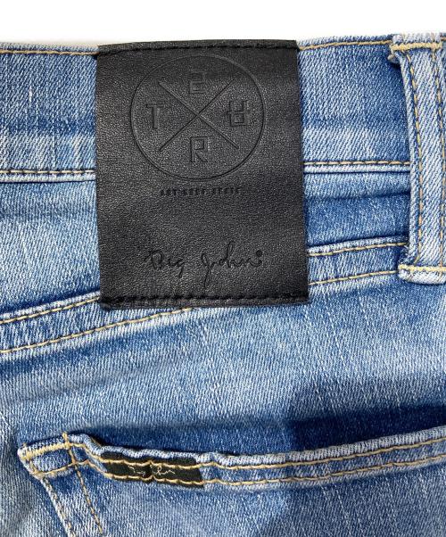 BIG JOHN（ビッグジョン）BIG JOHN (ビッグジョン) ダメージ加工デニムパンツ インディゴ サイズ:Sの古着・服飾アイテム