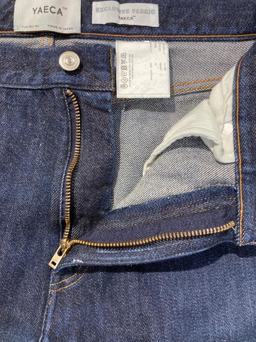 YAECA（ヤエカ）YAECA (ヤエカ) ワイドストレートデニムパンツ インディゴ サイズ:W34の古着・服飾アイテム