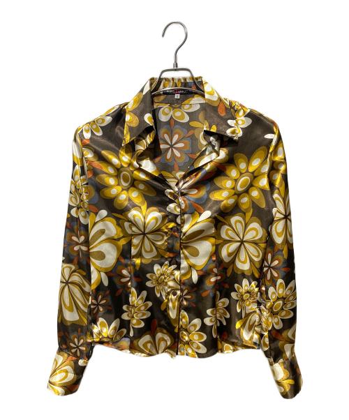NARA CAMICIE（ナラカミーチェ）NARA CAMICIE (ナラカミーチェ) 花柄シャツ ブラウン サイズ:SIZE２の古着・服飾アイテム