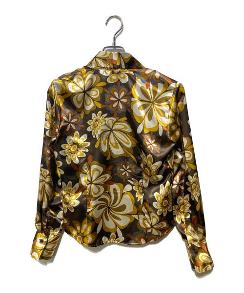 NARA CAMICIE（ナラカミーチェ）NARA CAMICIE (ナラカミーチェ) 花柄シャツ ブラウン サイズ:SIZE２の古着・服飾アイテム