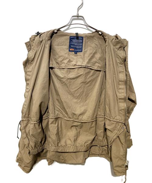 ALPHA（アルファ）ALPHA (アルファ) ミリタリーパーカージャケット ブラウン サイズ:Lの古着・服飾アイテム