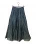 MARILYN MOON（マリリンムーン）の古着「MOON TUCK TECHNIGUE SHEER SKIRT」｜ブラック