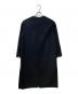 MUSE de Deuxieme Classe (ミューズ ドゥーズィエム クラス) victorian リバーロングノーカラーコート ブラック サイズ:SIZE 38：12000円