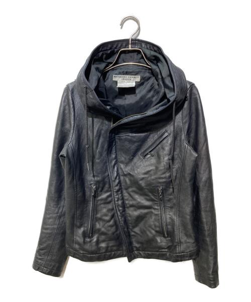 KATHARINE HAMNETT（キャサリンハムネット）KATHARINE HAMNETT (キャサリンハムネット) レザージャケット ブラック サイズ:Mの古着・服飾アイテム
