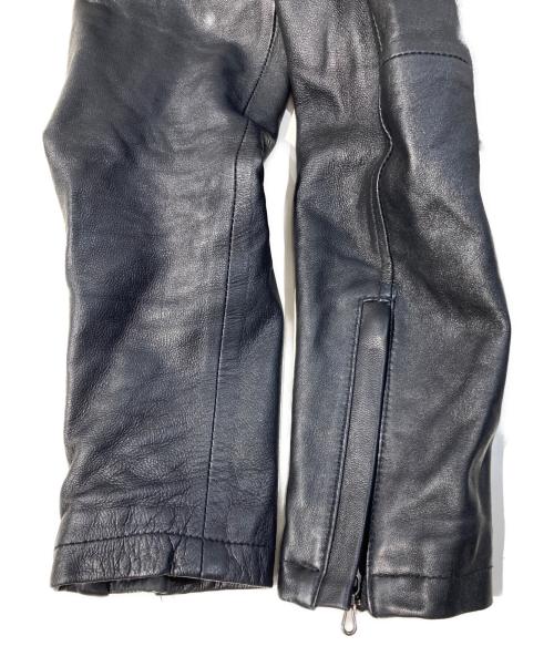 KATHARINE HAMNETT（キャサリンハムネット）KATHARINE HAMNETT (キャサリンハムネット) レザージャケット ブラック サイズ:Mの古着・服飾アイテム