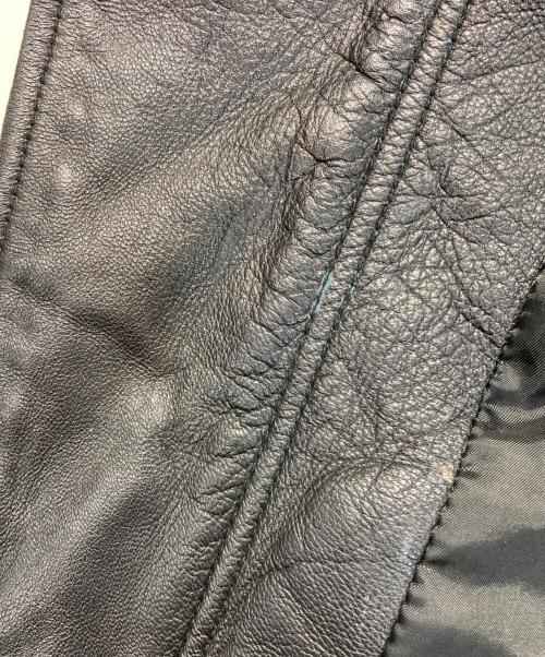 KATHARINE HAMNETT（キャサリンハムネット）KATHARINE HAMNETT (キャサリンハムネット) レザージャケット ブラック サイズ:Mの古着・服飾アイテム