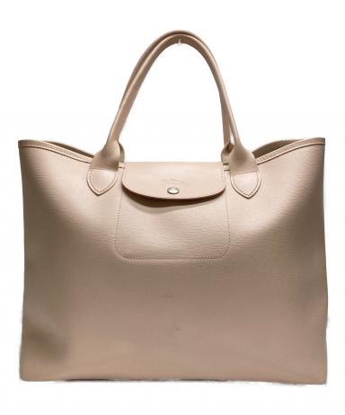 中古・古着通販】LONGCHAMP (ロンシャン) レザートートバッグ ピンク