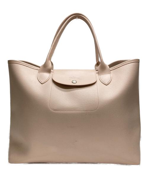 LONGCHAMP（ロンシャン）LONGCHAMP (ロンシャン) レザートートバッグ ピンクの古着・服飾アイテム