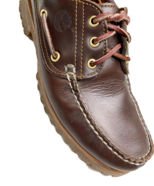 Timberland（ティンバーランド）Timberland (ティンバーランド) AUTHENTICS 3EYE CLASSIC LUGデッキシューズ ブラウン サイズ:26の古着・服飾アイテム