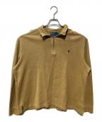 POLO RALPH LAURENポロ・ラルフローレン）の古着「ハーフジップカットソー」｜ベージュ