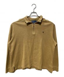POLO RALPH LAUREN（ポロ・ラルフローレン）の古着「ハーフジップカットソー」｜ベージュ