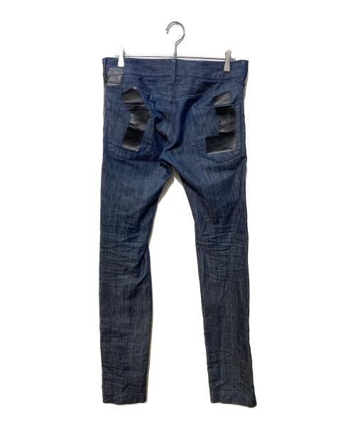 DOLCE & GABBANA（ドルチェ＆ガッバーナ）DOLCE & GABBANA (ドルチェ＆ガッバーナ) ラバーテープコーティングデニムパンツ インディゴ サイズ:SIZE48の古着・服飾アイテム