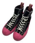 KENZOケンゾー）の古着「Volcano High Top W Sneaker」｜ブラック×ピンク