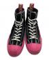 KENZO (ケンゾー) Volcano High Top W Sneaker ブラック×ピンク サイズ:SIZE 42：8000円