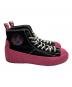 中古・古着 KENZO (ケンゾー) Volcano High Top W Sneaker ブラック×ピンク サイズ:SIZE 42：8000円