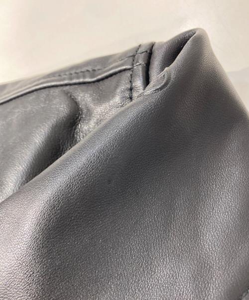 DIESEL（ディーゼル）DIESEL (ディーゼル) ラムレザージャケット L-KHAT ブラック サイズ:SIZE 46の古着・服飾アイテム