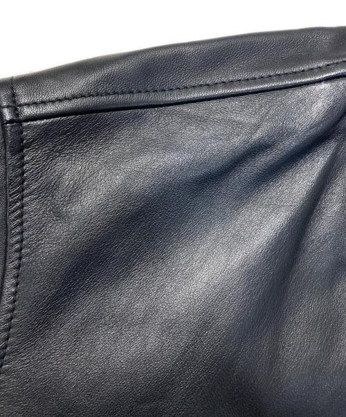 DIESEL（ディーゼル）DIESEL (ディーゼル) ラムレザージャケット L-KHAT ブラック サイズ:SIZE 46の古着・服飾アイテム
